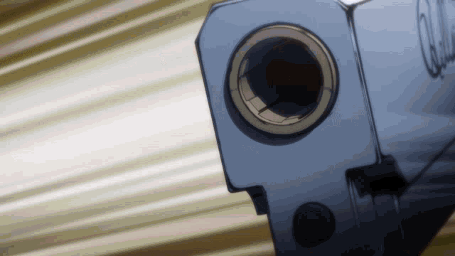a close up of a gun with the word colt on the front