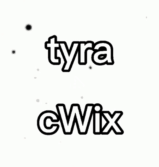 a black and white logo for tyra a cwix on a white background