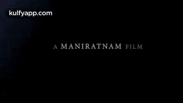 a maniratnam film is written on a dark blue background .