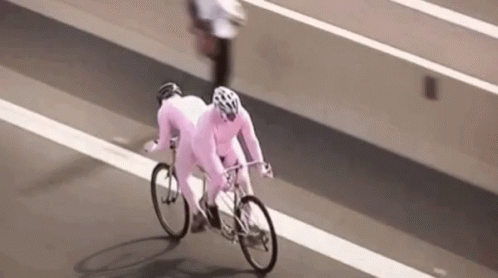 Pink Bike Twin Bike GIF - Pink Bike Twin Bike Biking GIFs