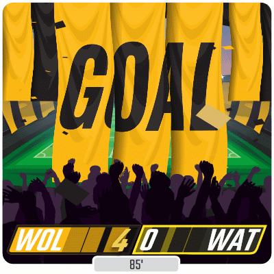 Wolverhampton Wanderers F.C. (4) Vs. Watford F.C. (0) Second Half GIF - Soccer Epl English Premier League GIFs