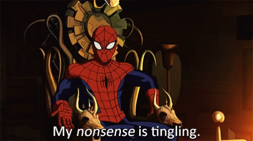 Spider Man Nonsense GIF - Spider Man Nonsense Tingling GIFs