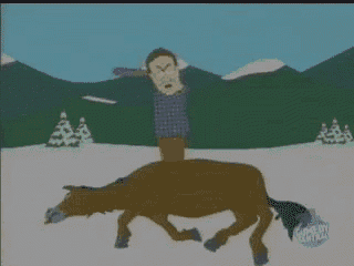 a man is riding on the back of a centaur horse while holding a bat .