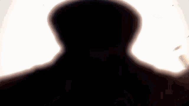 a silhouette of a man holding a gun in front of a fireball .