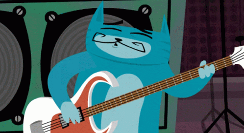 Kitty Is Not A Cat Bass Guitar GIF - Kitty Is Not A Cat Bass Guitar Music GIFs