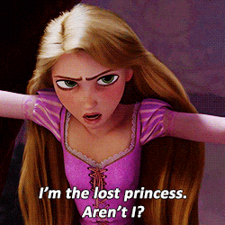 rapunzel from tangled says i 'm the lost princess aren 't i