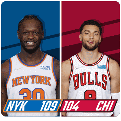 New York Knicks (109) Vs. Chicago Bulls (104) Post Game GIF - Nba Basketball Nba 2021 GIFs