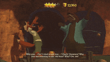 a screenshot of a video game with the number 12360 on the top
