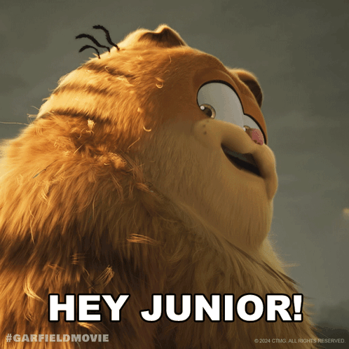 Hey Junior Vic GIF - Hey Junior Vic The Garfield Movie GIFs