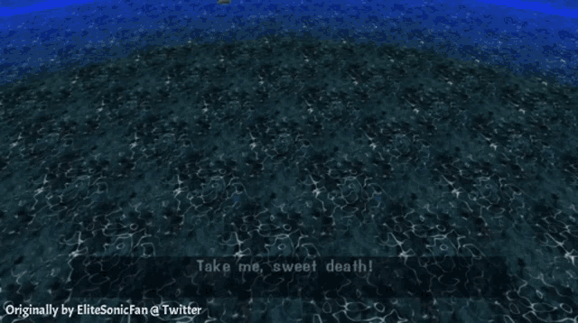 a screenshot of a video game that says take me sweet death on the bottom