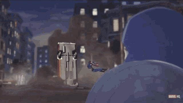 a cartoon of a car being chased by a monster with the words " superimposing producers " at the bottom