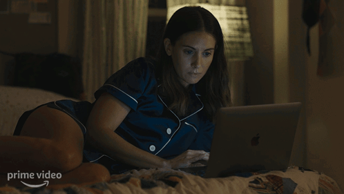 Typing Ally GIF - Typing Ally Alison Brie GIFs
