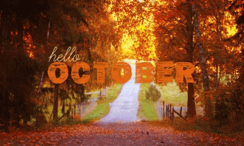 Hello October Autumn GIF