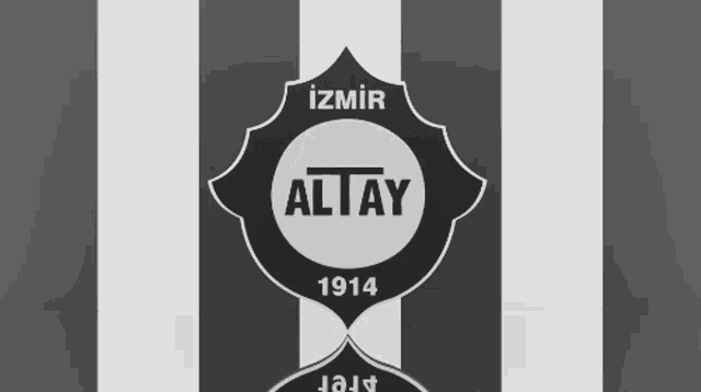 a black and white logo with the word altay on it