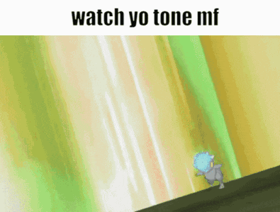 a picture of a cartoon with the words watch yo tone mf