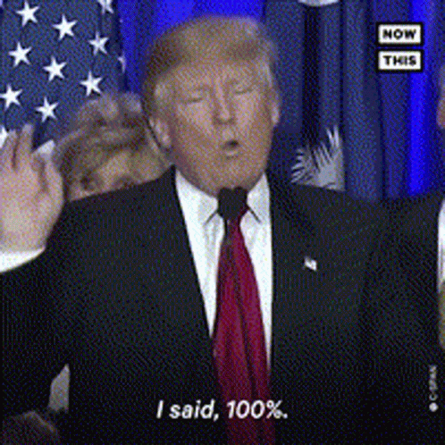 Trump Sure GIF - Trump Sure 100percent GIFs