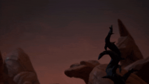 a green lego figure is flying through a dark sky