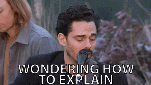 Wondering How To Explain Passionate GIF - Wondering How To Explain Passionate Singing GIFs