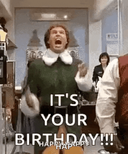 a man in a green elf costume is celebrating his birthday in a hospital .