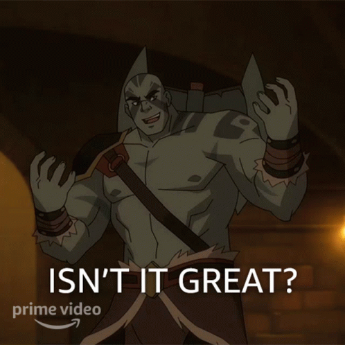 Isnt It Great Grog Strongjaw GIF - Isnt It Great Grog Strongjaw The Legend Of Vox Machina GIFs