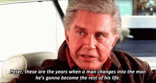 These Are The Years When A Man Changes GIF - These Are The Years When A Man Changes The Rest Of His Life GIFs