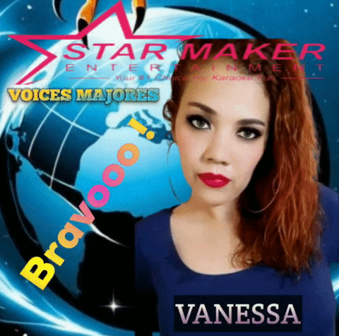 a woman named vanessa is featured on a star maker poster