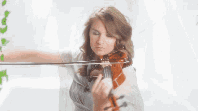 Playing Violin Taylor Davis GIF - Playing Violin Taylor Davis May It Be Song GIFs