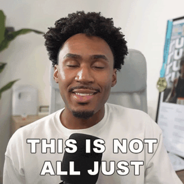 a man says this is not all just while smiling