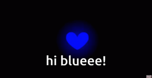 Bleee Heart Hi Blueee GIF - Bleee Heart Hi Blueee Ah Blue Hi GIFs