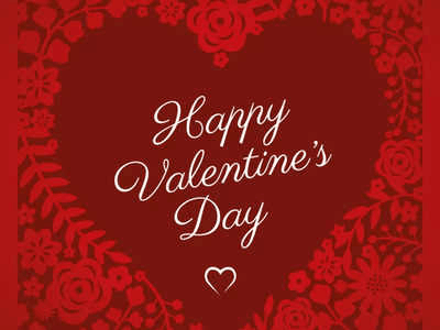 Happy Valentine'S Day Greetimg Card GIF - Happy Valentine'S Day Greetimg Card Red Flowers GIFs