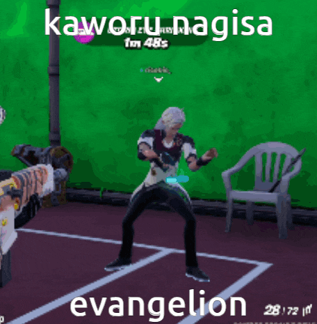 a screenshot of a video game that says evangelion on the bottom