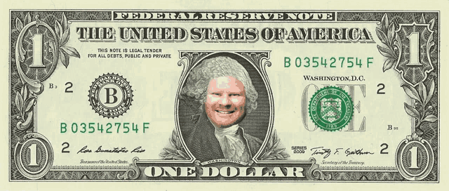 a one dollar bill from the united states