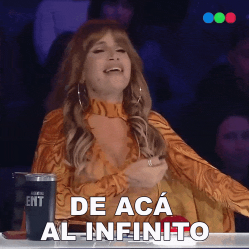 De Acá Al Infinito Flor Peña GIF - De Acá Al Infinito Flor Peña Got Talent Argentina GIFs