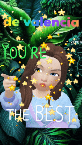 a picture of a girl with the words you 're the best on it