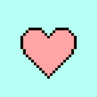 a pixel art of a broken heart with the words game over written above it