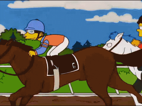 Kentucky Derby GIF - Kentucky Derby Simpsons Horse Racing GIFs