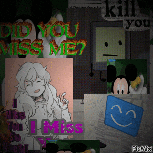 a collage of images with the words " did you miss me "