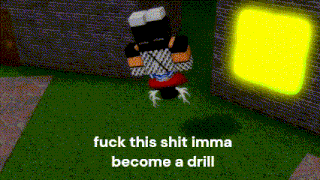 a black and white image of a person with the words " fuck this shit imma become a drill "