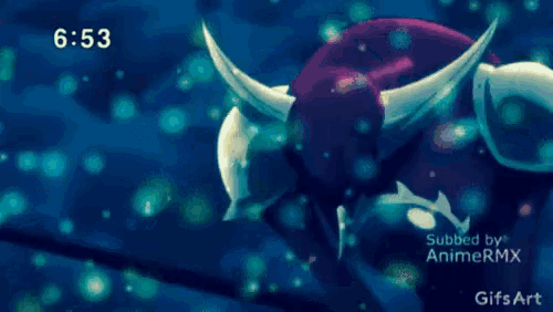 a gif of a dolphin swimming in the water with the time of 6:53