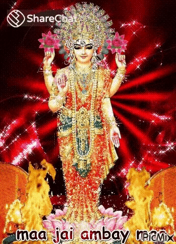 a statue of a woman holding flowers and a lotus flower .