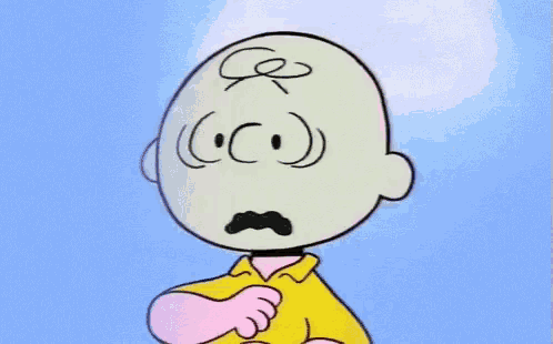 Charlie Brown Not Feeling Well GIF