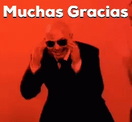 Muchas Gracias Pitbull GIF - Muchas Gracias Pitbull Thank You GIFs