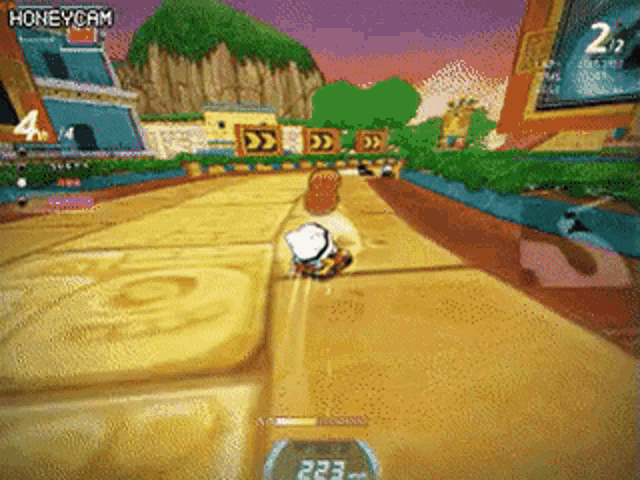 a video game with the word honeycam on the top
