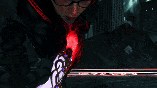a video game character is surrounded by a red circle that says ' i '