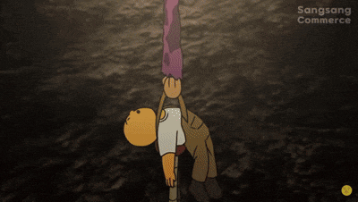 a picture of a cartoon character with the words sangsang commerce on the bottom