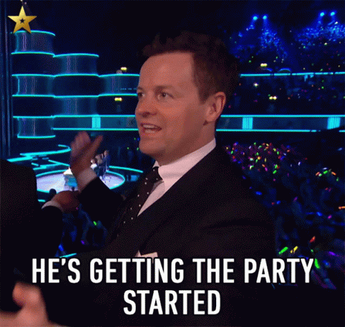 Getting The Party Started Clap GIF - Getting The Party Started Clap Excited GIFs
