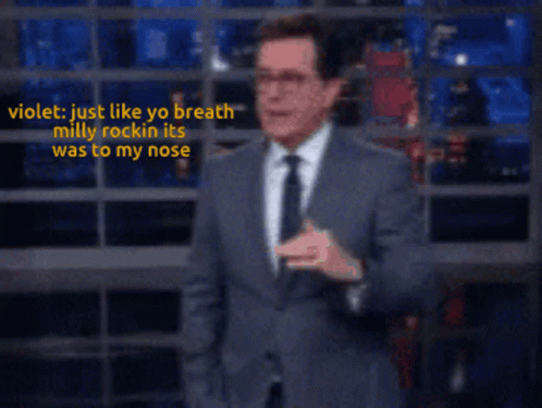 Yuh Hot Pile Of Garbage GIF - Yuh Hot Pile Of Garbage Stephen Colbert GIFs