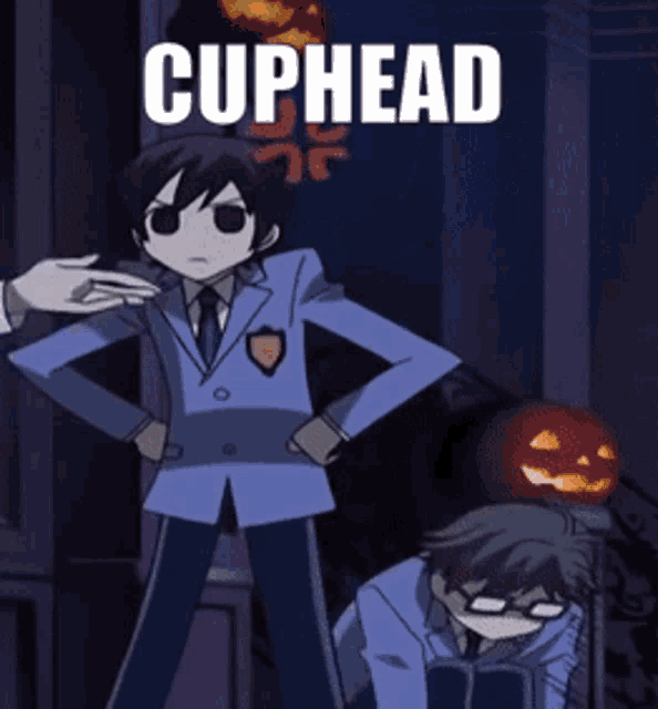Cuphead Haruhi Fujioka GIF - Cuphead Haruhi Fujioka The Wovies Kid GIFs