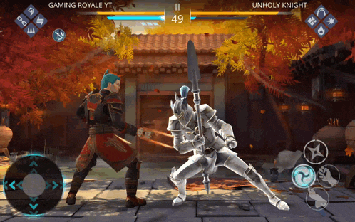 a video game called gaming royale yt is being played on a cell phone