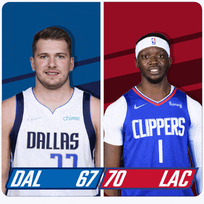 two basketball players from dallas and the clippers